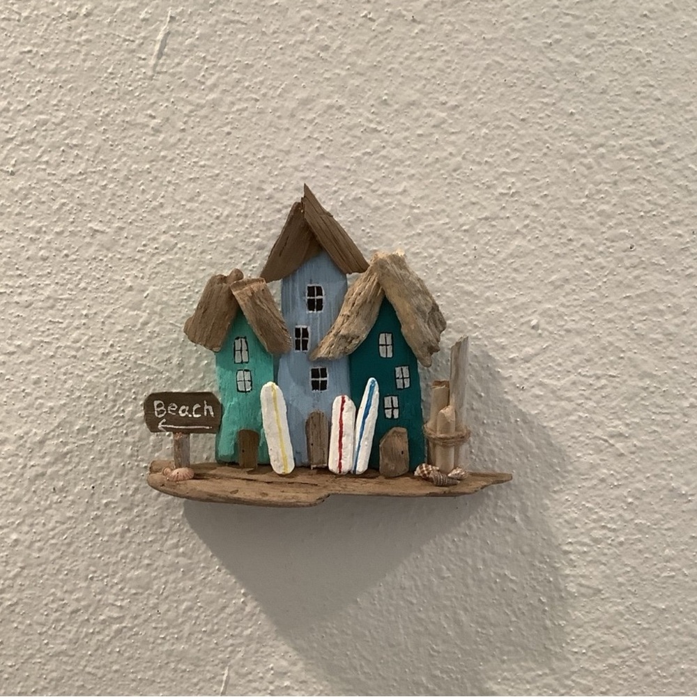 Driftwood Art, Driftwood Beach Houses, Driftwood Beach Art, Coastal Decor